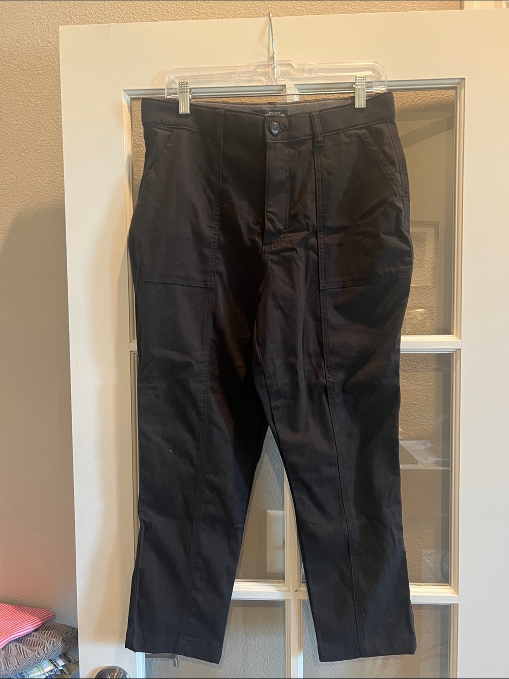 Lee Black Cropped Ankle Utility Pants